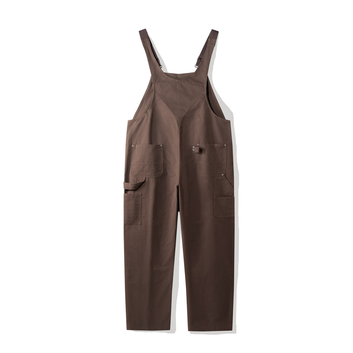 Women's Cotton Canvas Bib Overalls with Adjustable Crossback Straps