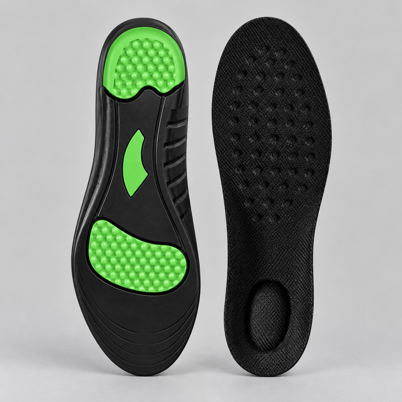 Unisex Orthopedic Shoe Insoles with Shock Absorption and Moisture Wicking Breathable Design