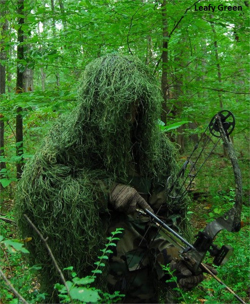 Men's Ultra Light Ghillie Bow Hunting Jacket with Attached Hood