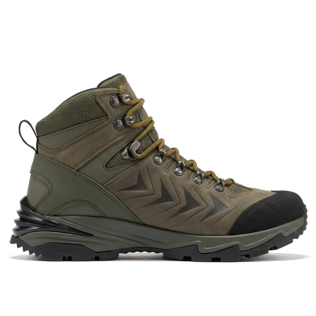 Men's Waterproof Hiking Boots with Suede Leather and Vibram Outsole