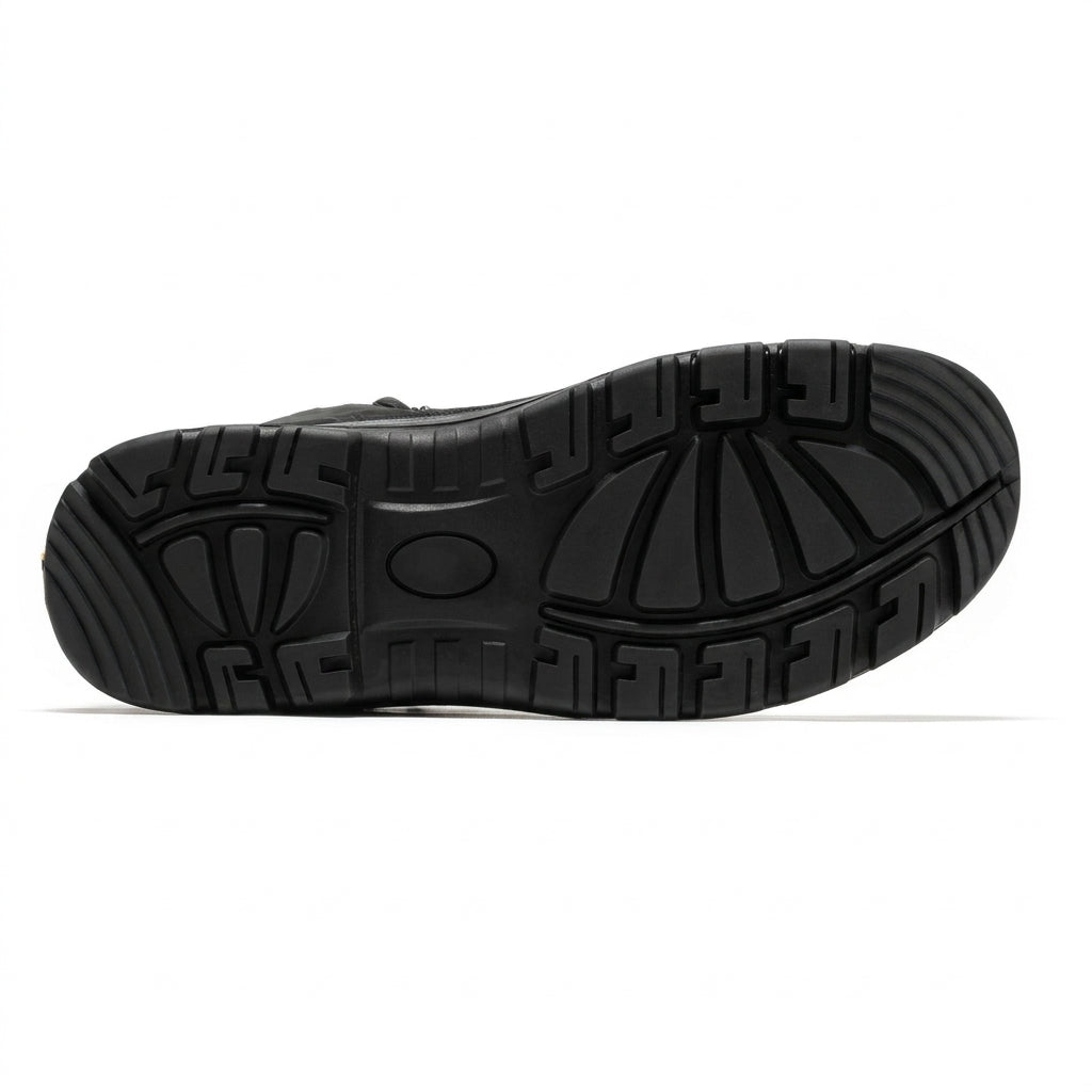 Men's Waterproof Composite Toe Leather Work Boots with Slip Resistant Outsole