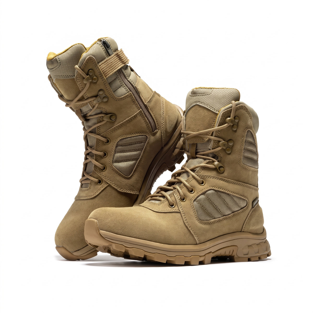 Men's Waterproof Suede Leather Tactical Boots with Ankle Support