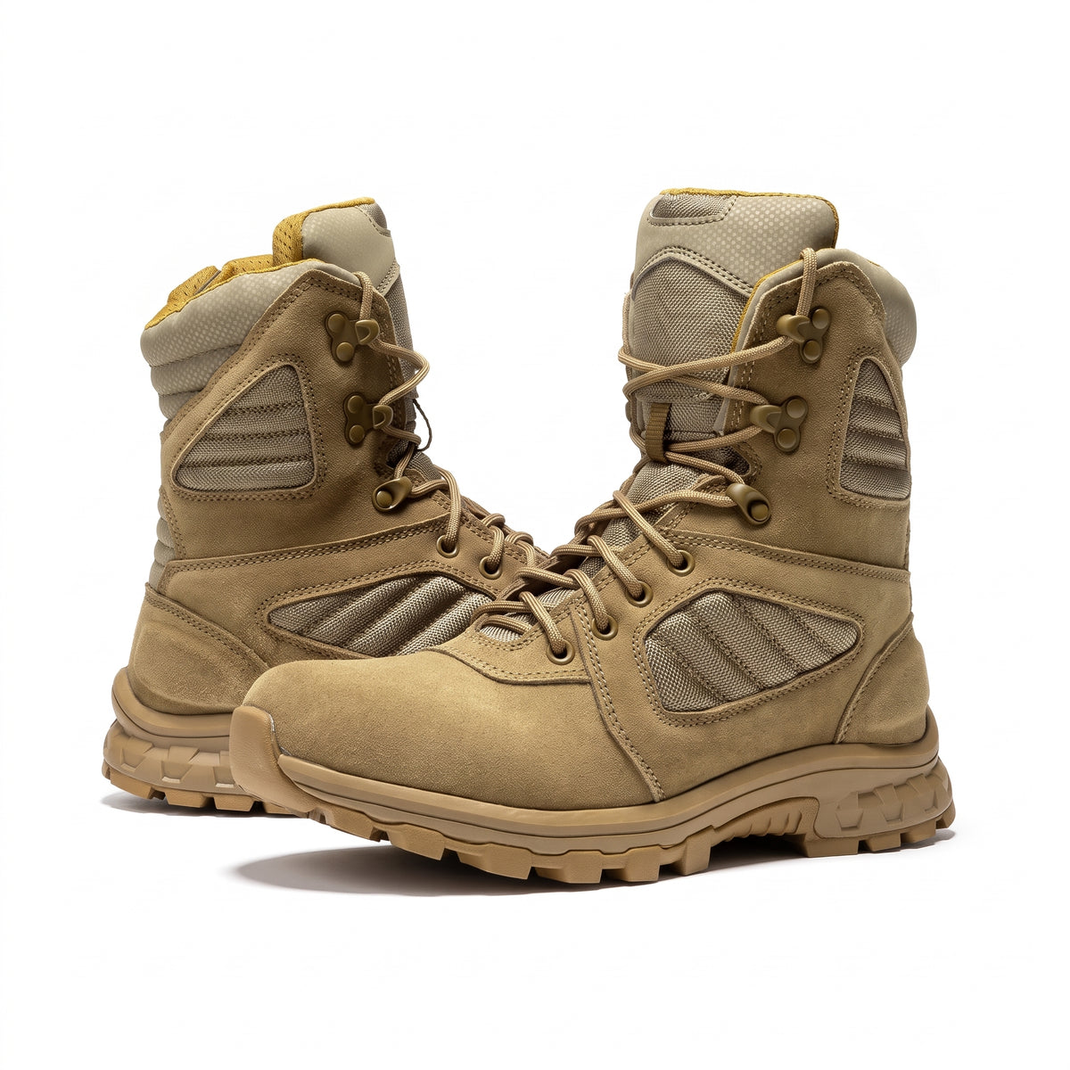 Men's Waterproof Suede Leather Tactical Boots with Ankle Support