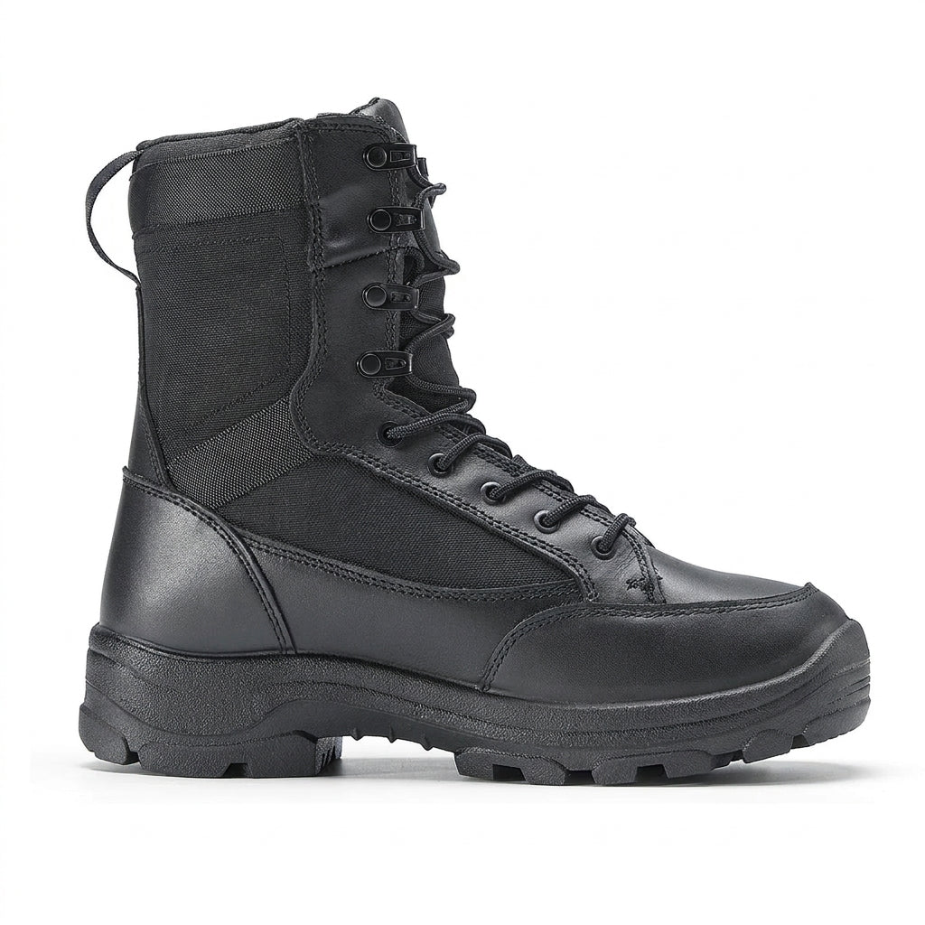 Men's Waterproof Soft Toe Tactical Boots with Rubber Outsole