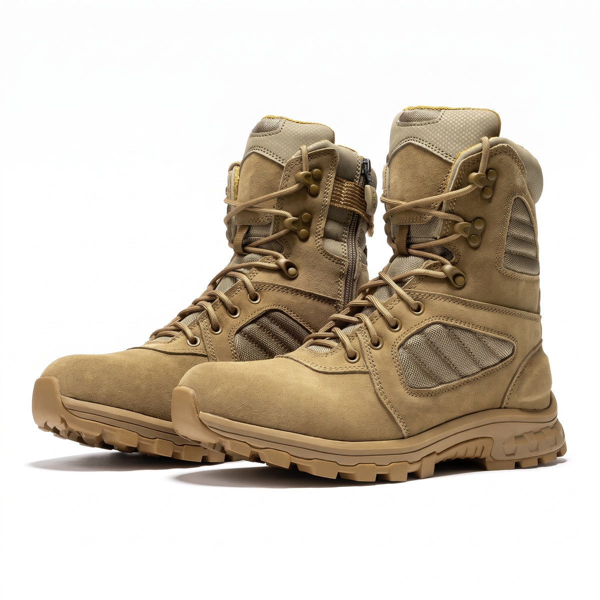 Men's Waterproof Suede Leather Tactical Boots with Ankle Support