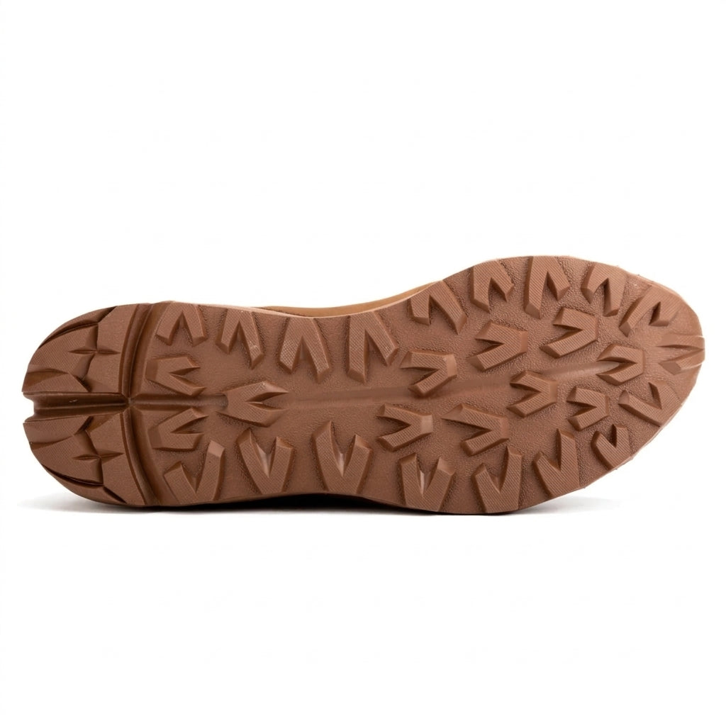 Men's Waterproof Hiking Boots with Nubuck Leather and Vibram Outsole