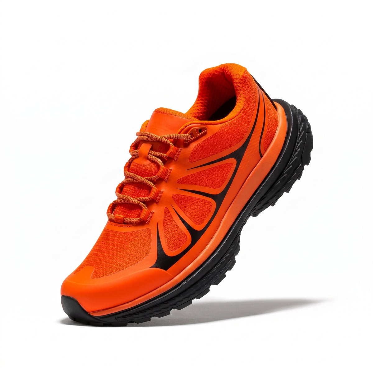 Men's Waterproof Trail Running Shoes with Breathable Mesh and Vibram Outsole