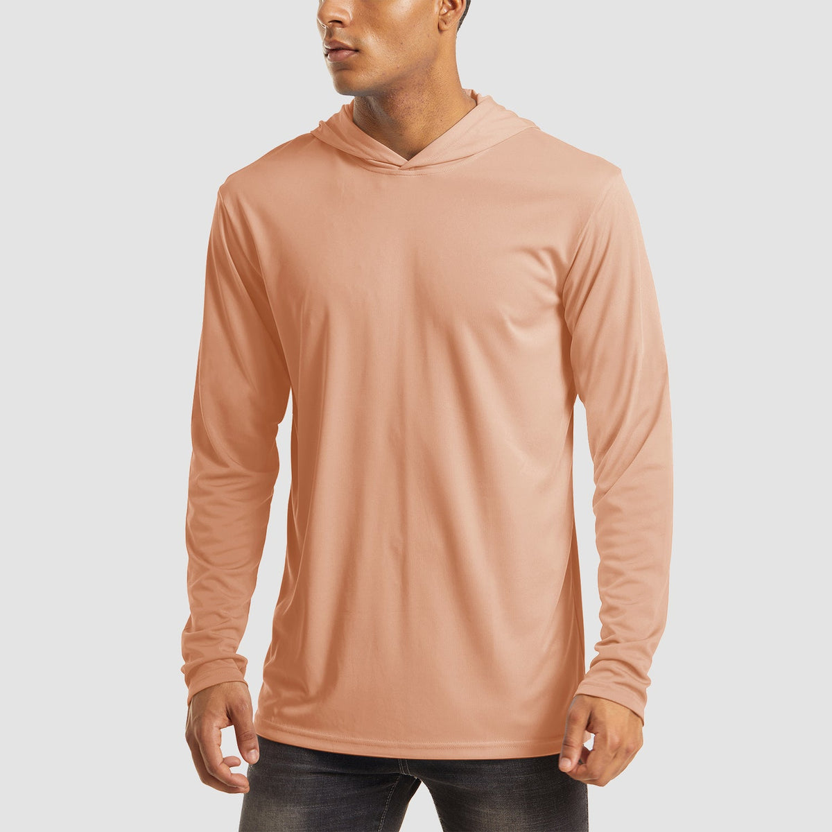 Men's Sun Protection Hoodie with Long Sleeves for Fishing and Outdoor
