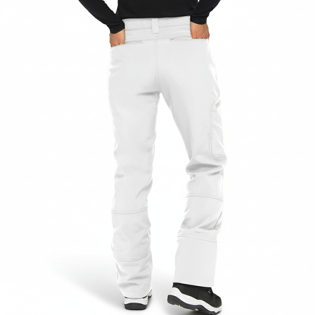 Women's Fleece Lined Softshell Pants with Zip Pockets and Articulated Knees