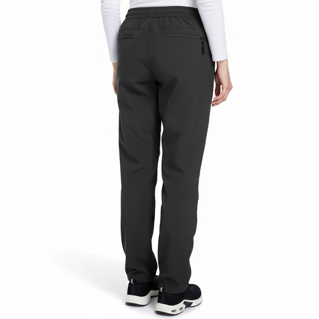 Women's Windproof Insulated Ski Pants with Adjustable Drawstring Waist and Zip Pockets