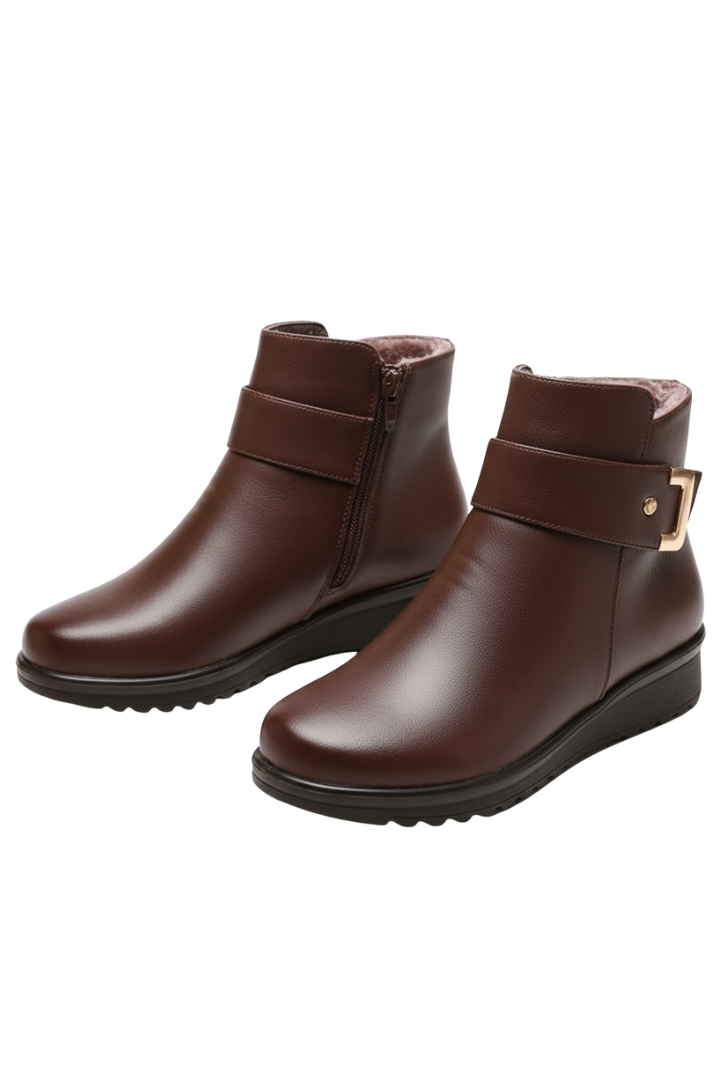 Women's Ankle Boots | Side-Zip Faux Fur Winter Booties