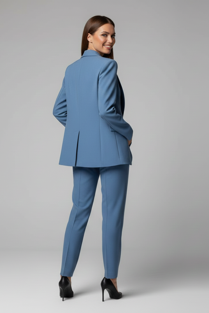 Women's Two-Piece Blazer and Pants Suit Set