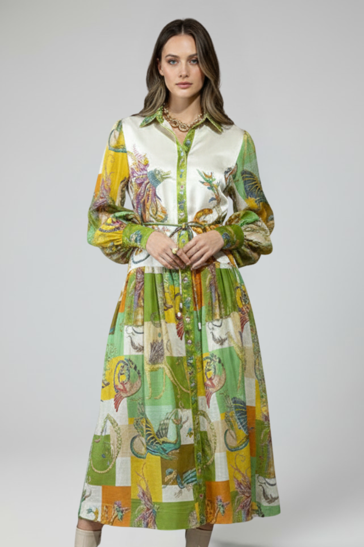 Women's Maxi Dress | V-Neck Long-Sleeve Floor-Length Gown