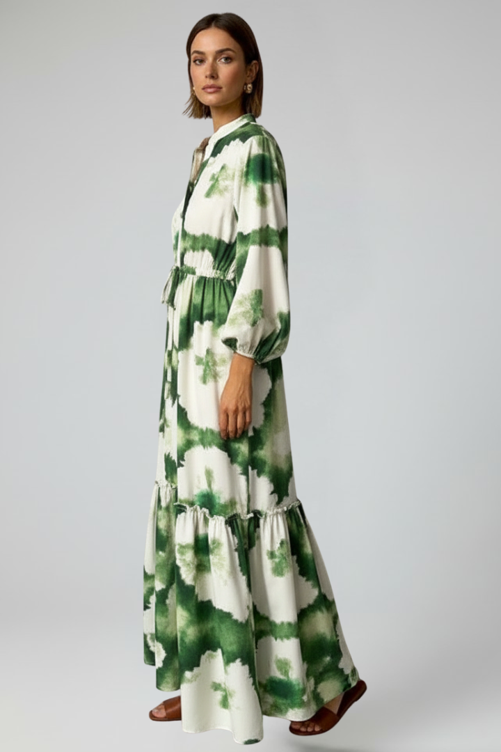 Women's Maxi Dress | V-Neck Long-Sleeve Floor-Length Gown