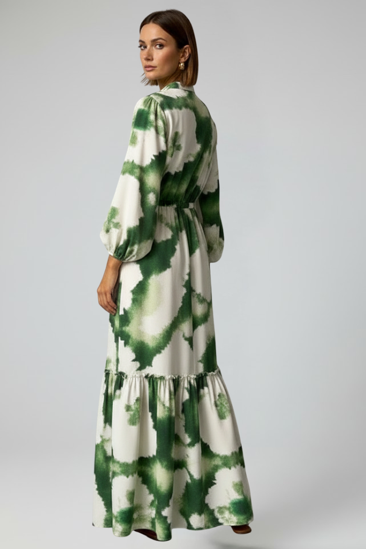 Women's Maxi Dress | V-Neck Long-Sleeve Floor-Length Gown
