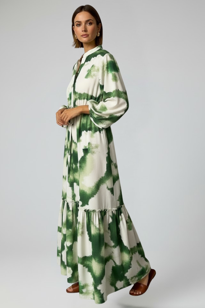 Women's Maxi Dress | V-Neck Long-Sleeve Floor-Length Gown