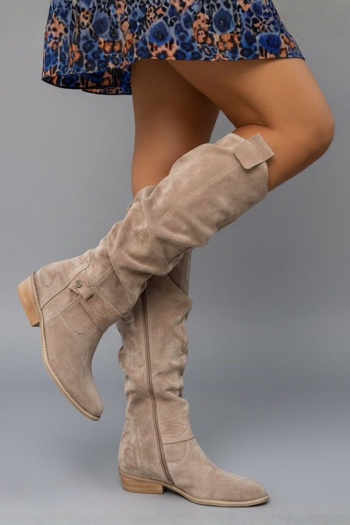 Women's Knee-High Boots | Flat Tall Riding Boots