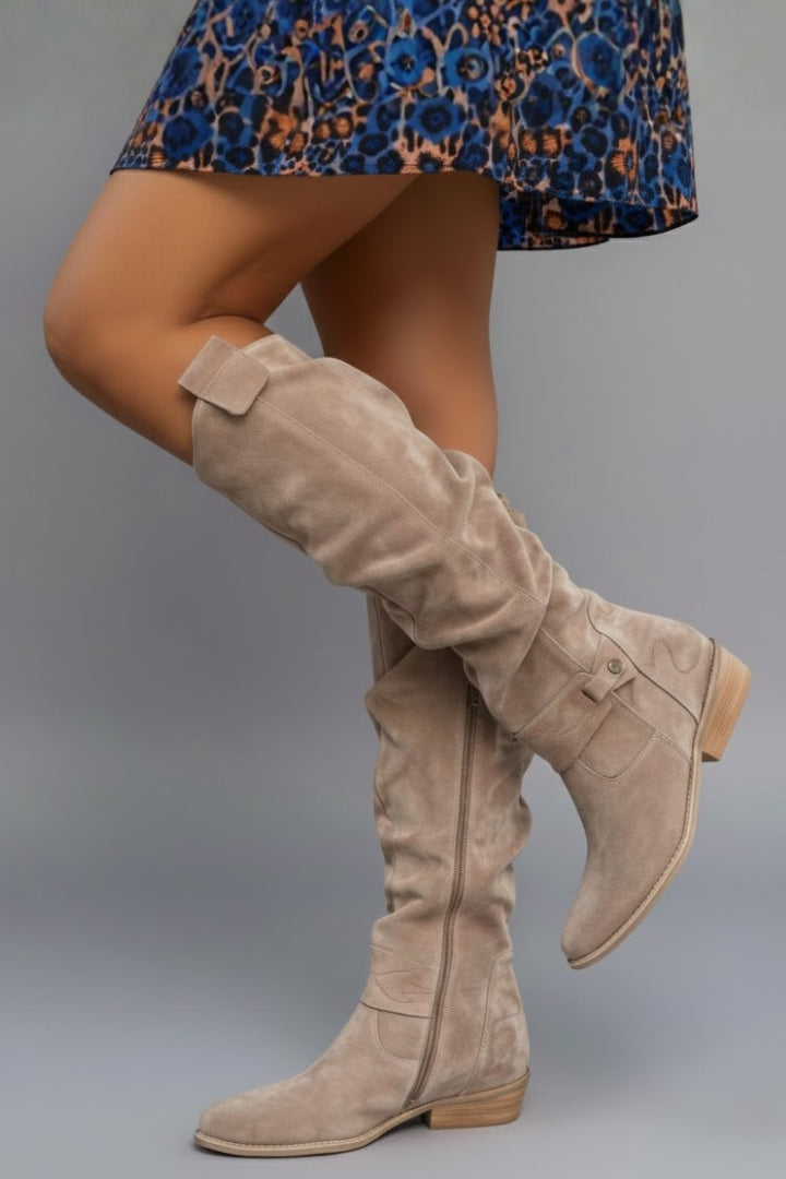 Women's Knee-High Boots | Flat Tall Riding Boots