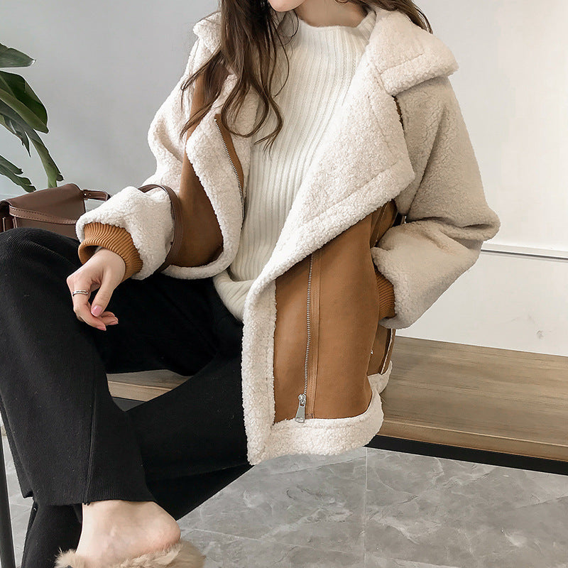 Women's Plush Shearling Jacket | Oversized Aviator Winter Coat | Chic and Comfortable 2