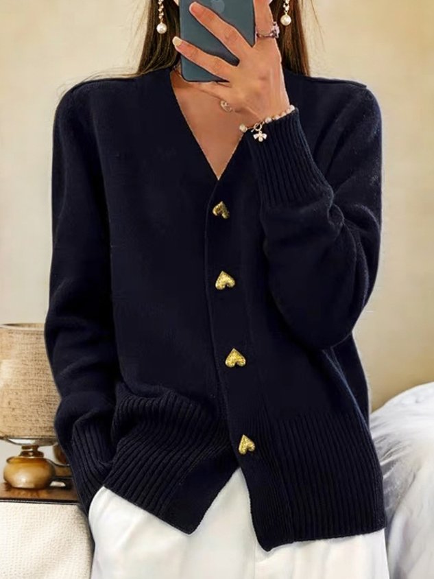 Women's Soft Knit Long Cardigan | Elegant Relaxed Layering Sweater 0