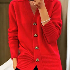 Women's Soft Knit Long Cardigan | Elegant Relaxed Layering Sweater 3
