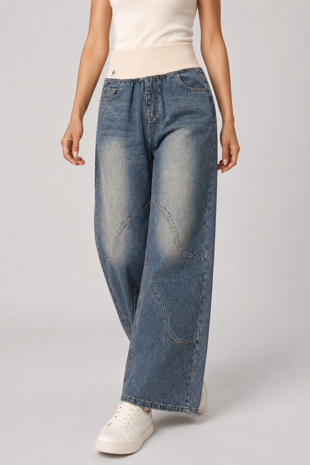 Women's Wide-Leg Loose-Fit Jeans