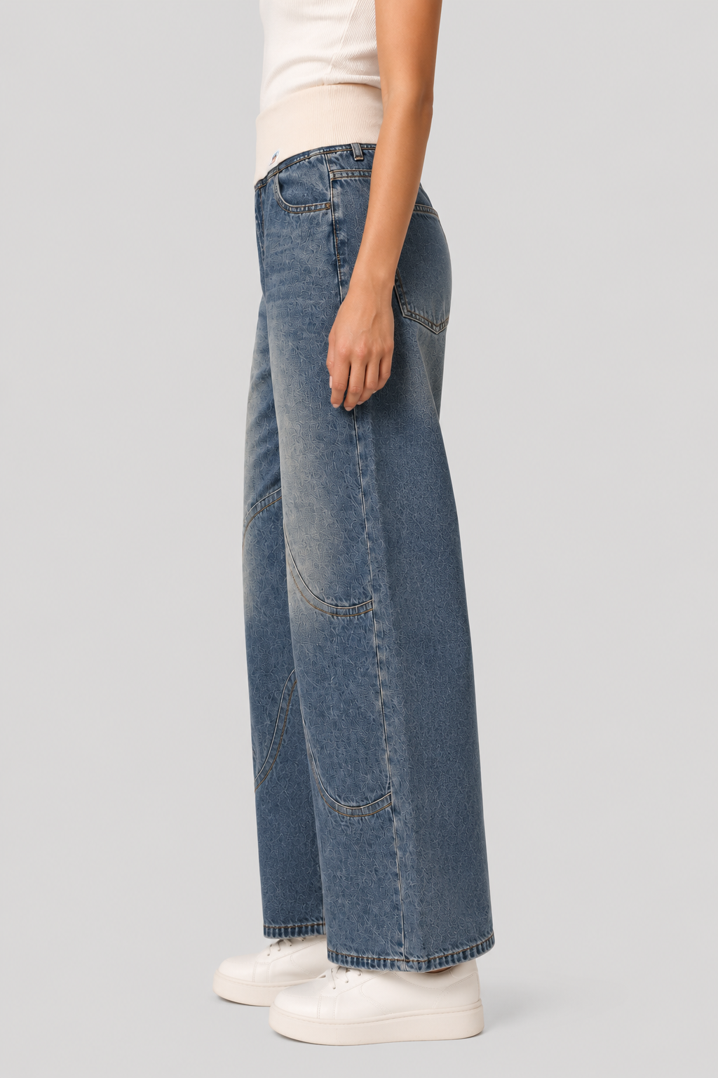 Women's Wide-Leg Loose-Fit Jeans