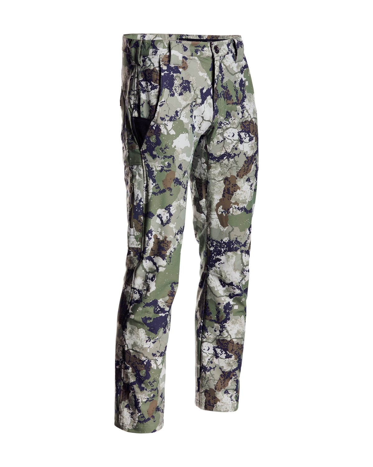 Men's Lightweight Camouflage Hunting Pants with Articulated Knees and Cargo Pockets