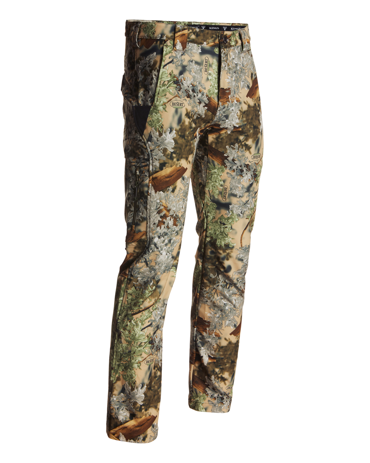 Men's Lightweight Camouflage Hunting Pants with Articulated Knees and Cargo Pockets