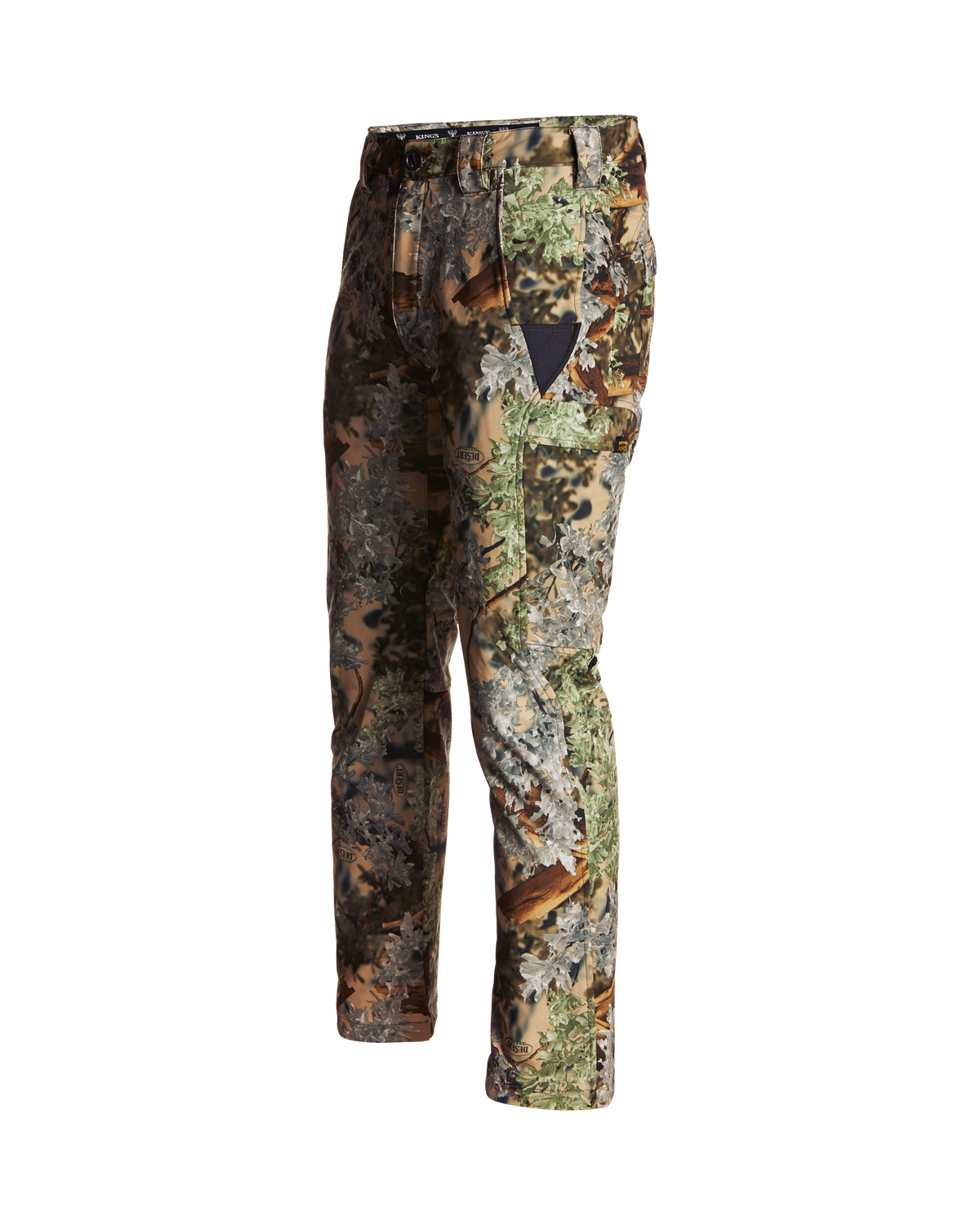 Men's Lightweight Camouflage Hunting Pants with Articulated Knees and Cargo Pockets