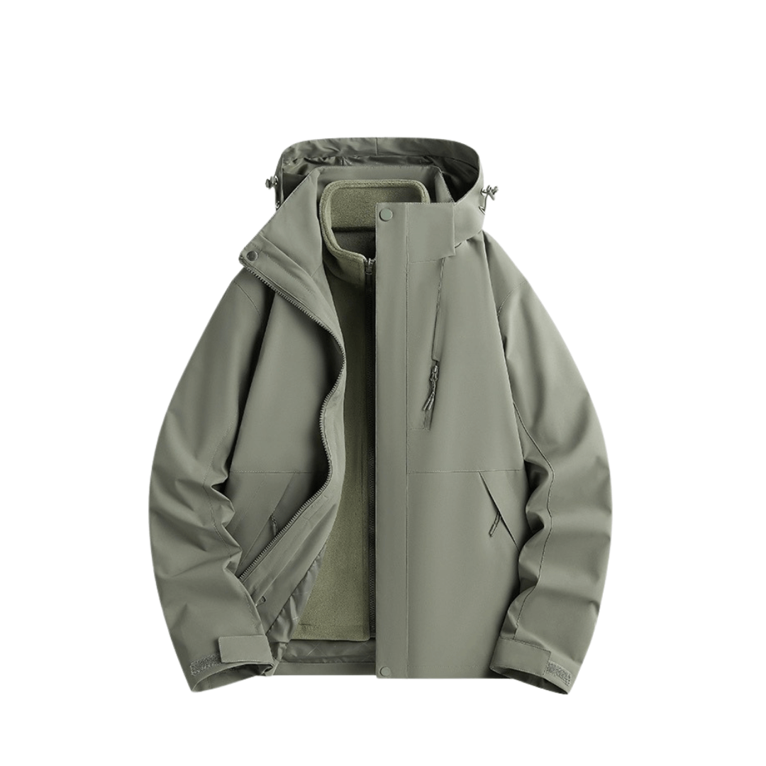 Women's Removable Fleece Liner Rain Jacket