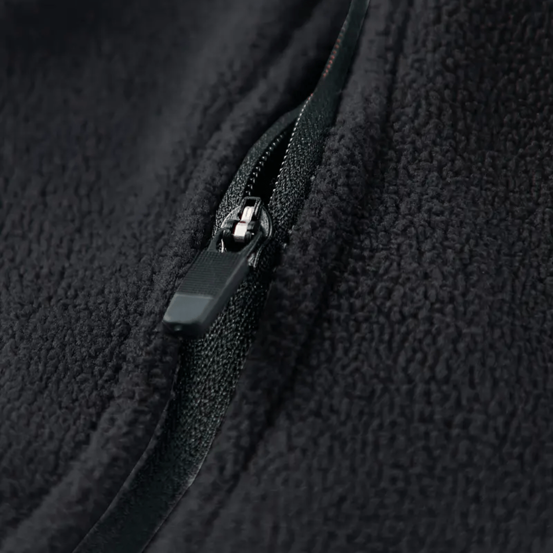 Men's Thermal Fleece Quarter Zip Pullover with Stand Collar