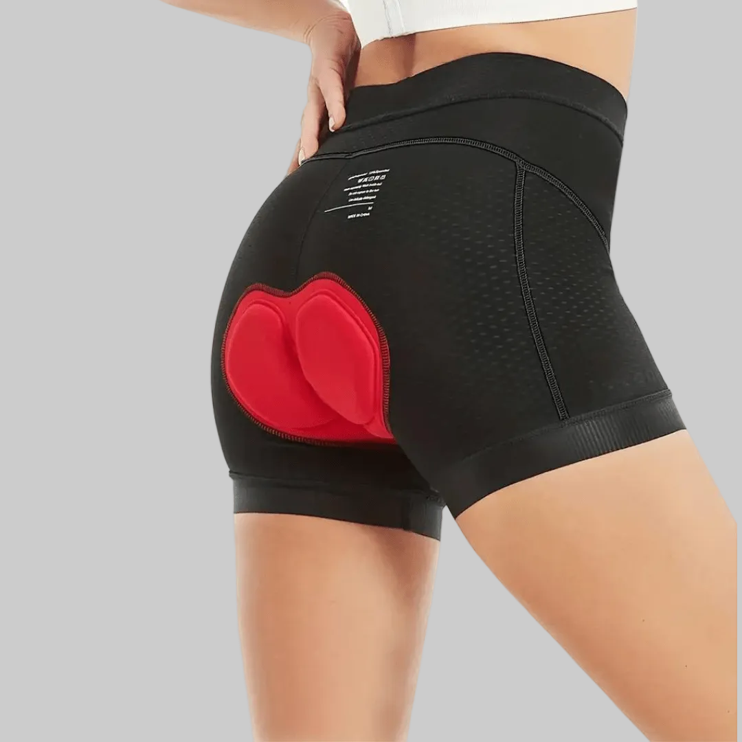 Women's Padded Cycling Shorts with Gel Pad and Anti Slip Thigh Bands