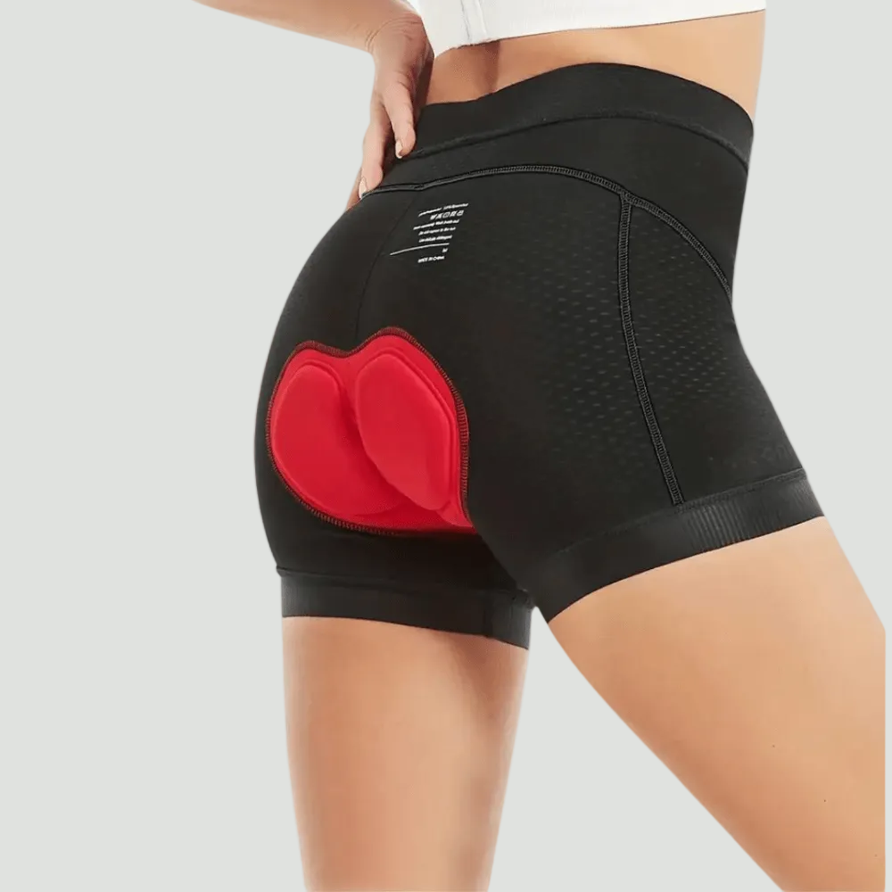 Women's Padded Cycling Shorts with Gel Pad and Anti Slip Thigh Bands