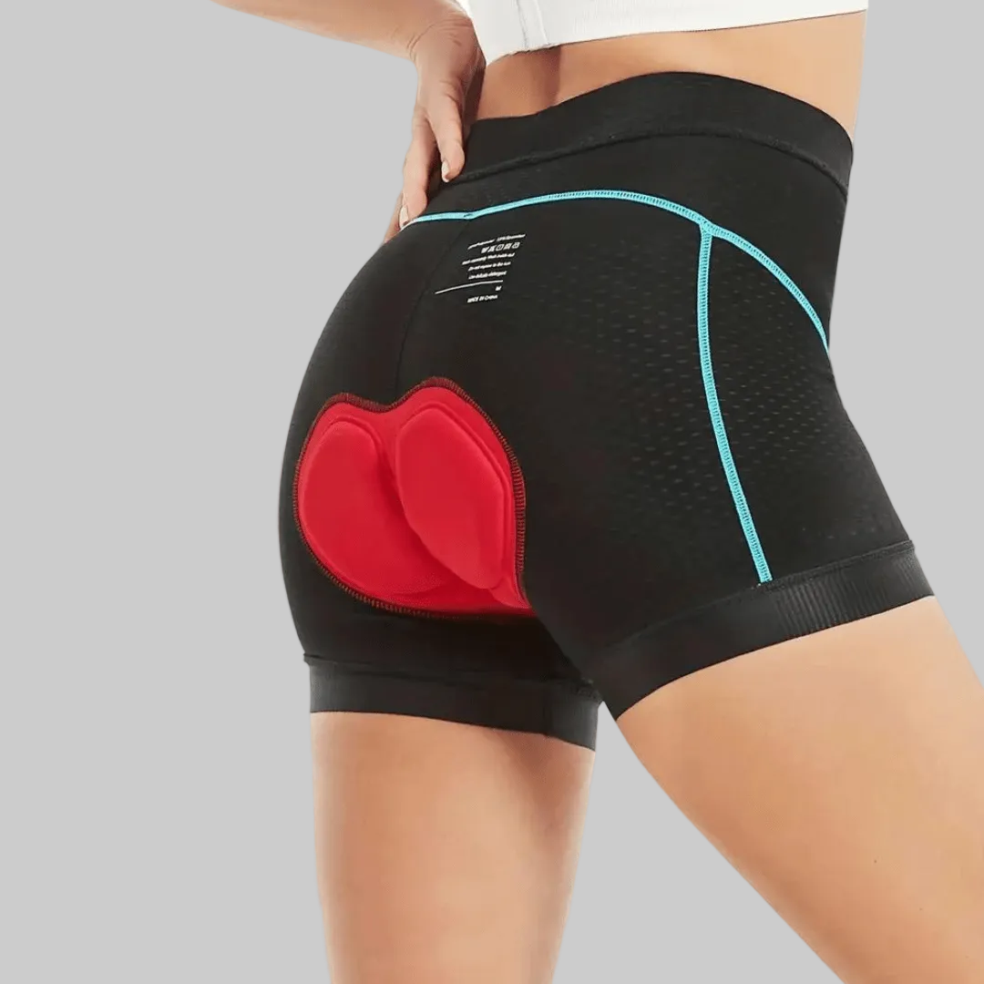 Women's Padded Cycling Shorts with Gel Pad and Anti Slip Thigh Bands