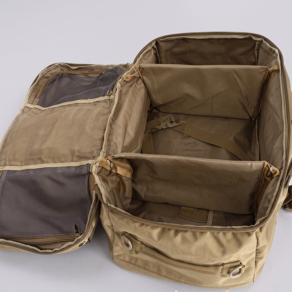 Men's Tactical Duffel Bag with MOLLE Webbing and Convertible Backpack Straps