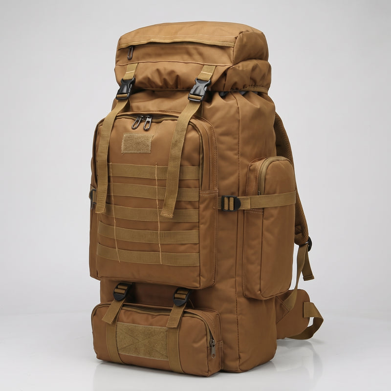 Men's Tactical Backpack 100L with MOLLE Webbing and Detachable Daypack