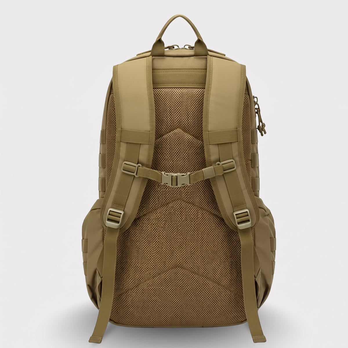 Men's Large Tactical Outdoor Backpack with MOLLE Webbing and Side Pouch