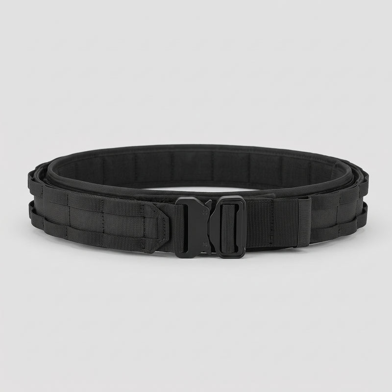Men's MOLLE Tactical Battle Belt with Quick Release Buckle and Inner Belt