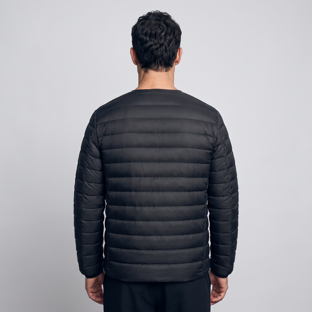 Men's Lightweight Down Jacket with Convertible Collar