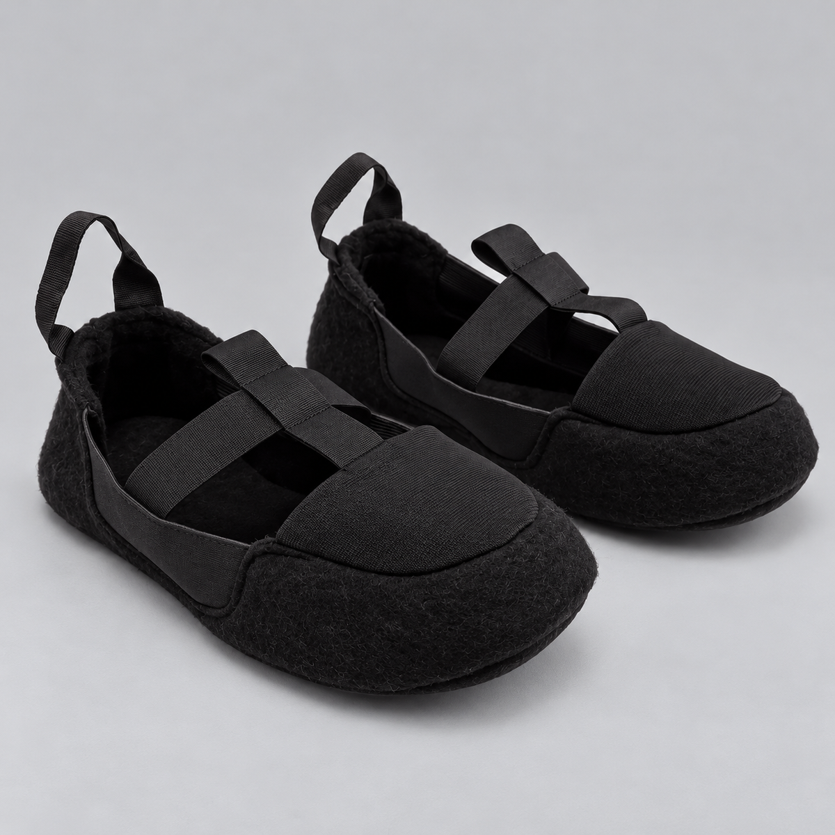 Unisex Felt Boot Liners with Elastic Strap and Pull Tab for Warmth