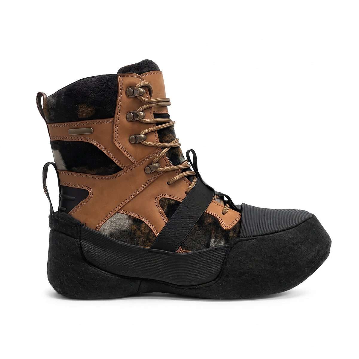 Unisex Felt Boot Liners with Elastic Strap and Pull Tab for Warmth