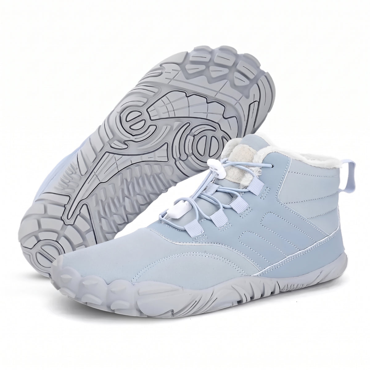 Unisex Water Resistant Winter Barefoot Boots with Fleece Lining and Wide Toe Box