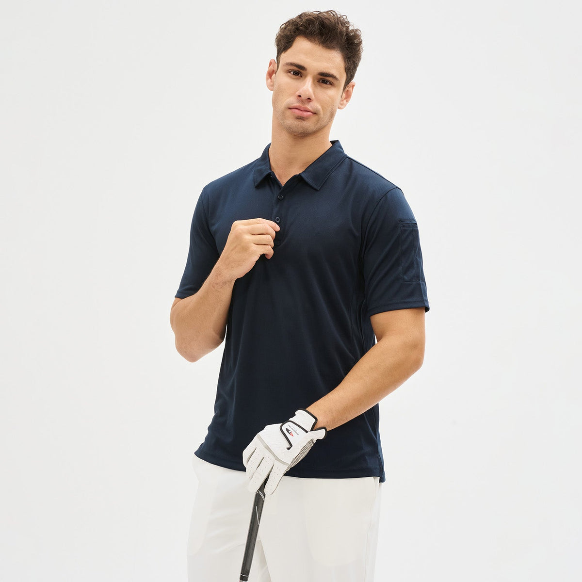 Men's Short Sleeve Quick Dry Performance Tactical Polo Shirt