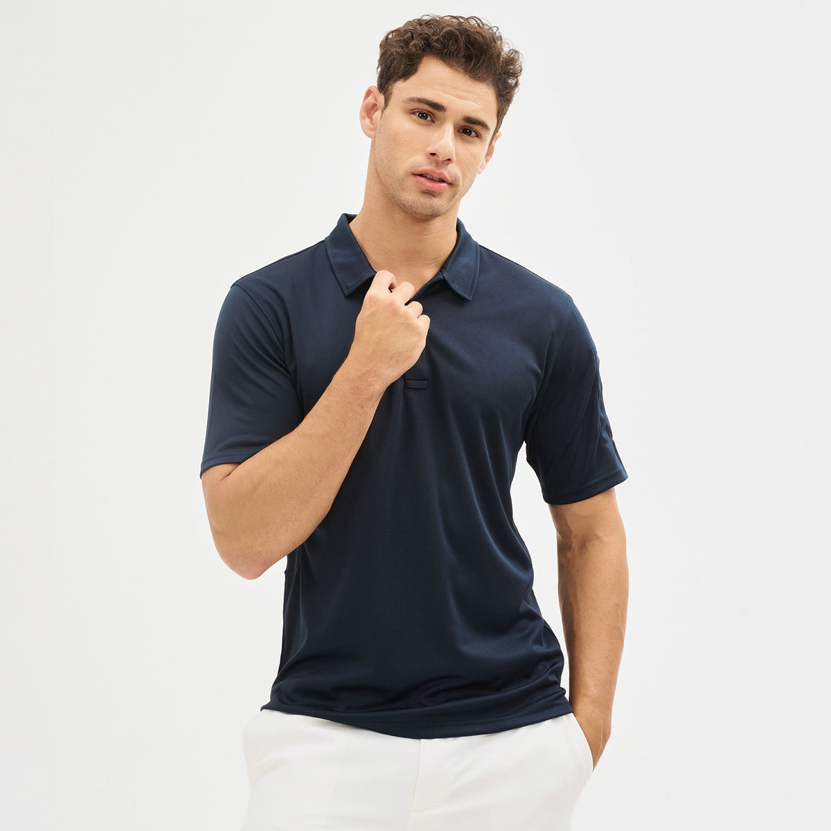 Men's Short Sleeve Quick Dry Performance Tactical Polo Shirt