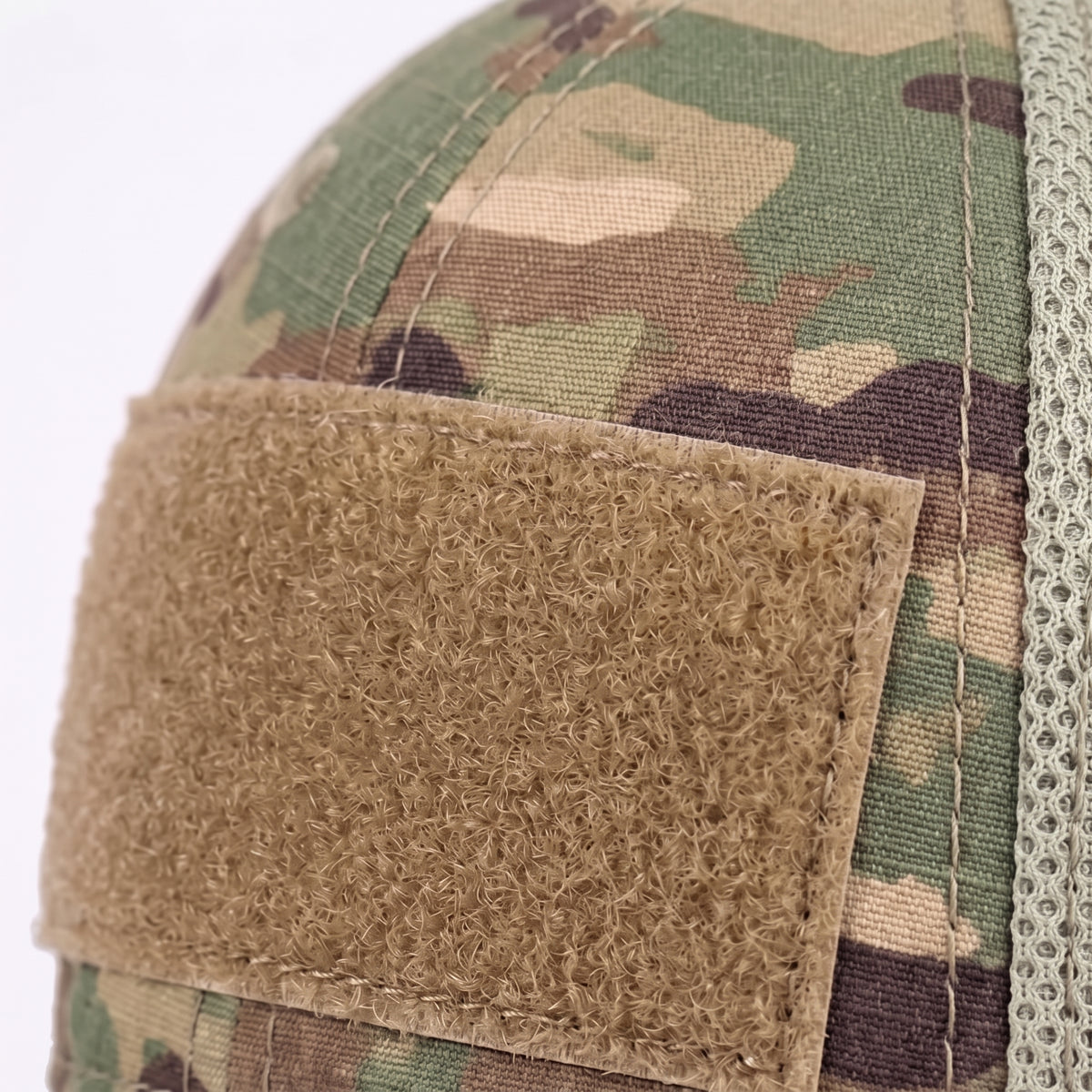 Men's Mesh Back Baseball Cap with Front Velcro Patch Panel