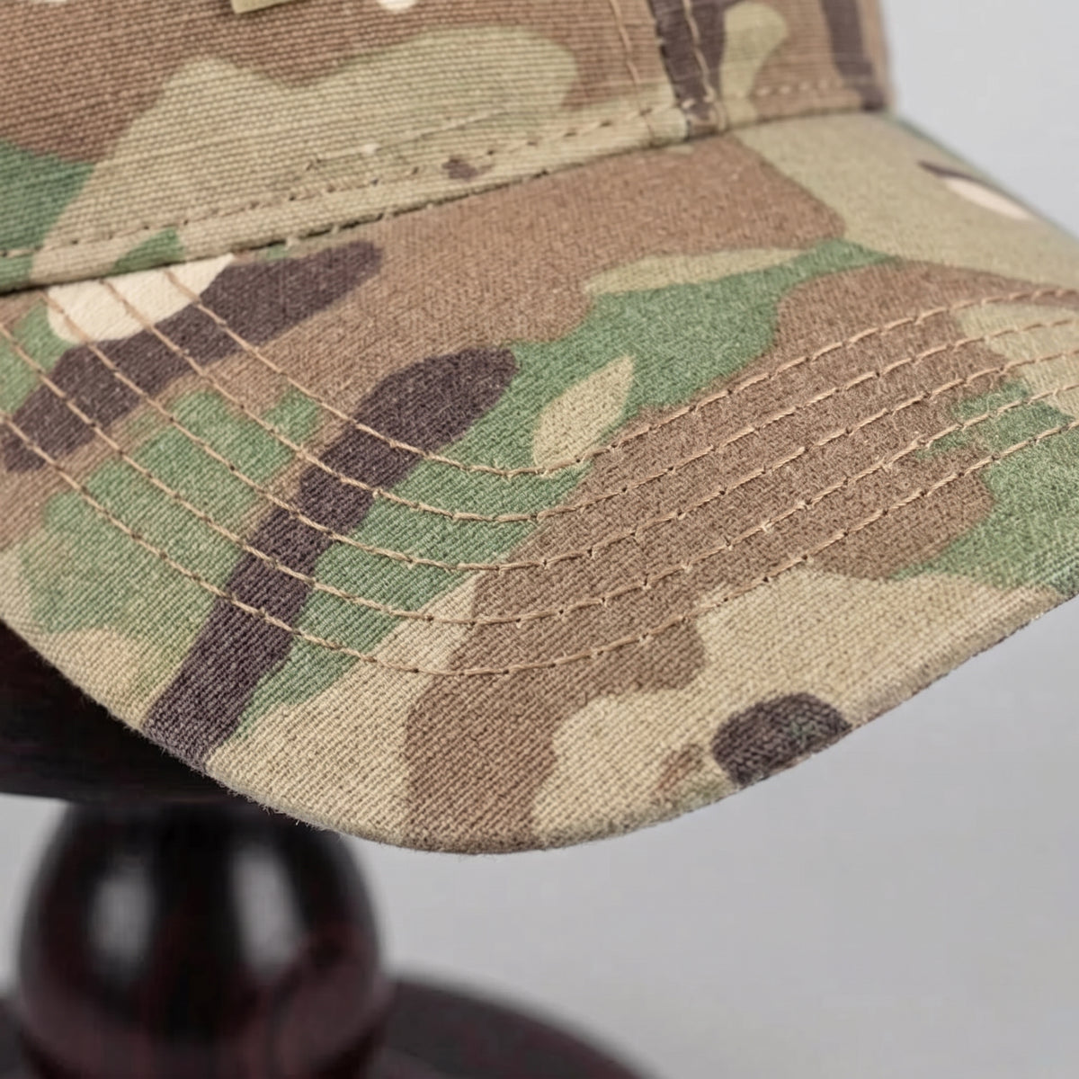 Men's Mesh Back Baseball Cap with Front Velcro Patch Panel