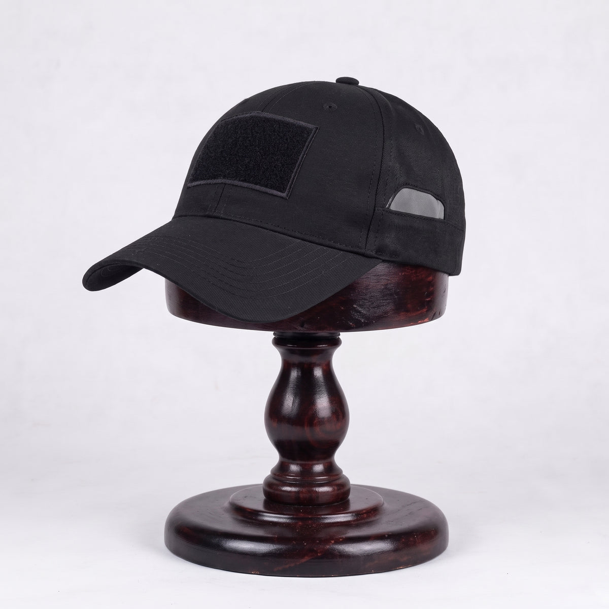 Men's Mesh Back Baseball Cap with Front Velcro Patch Panel