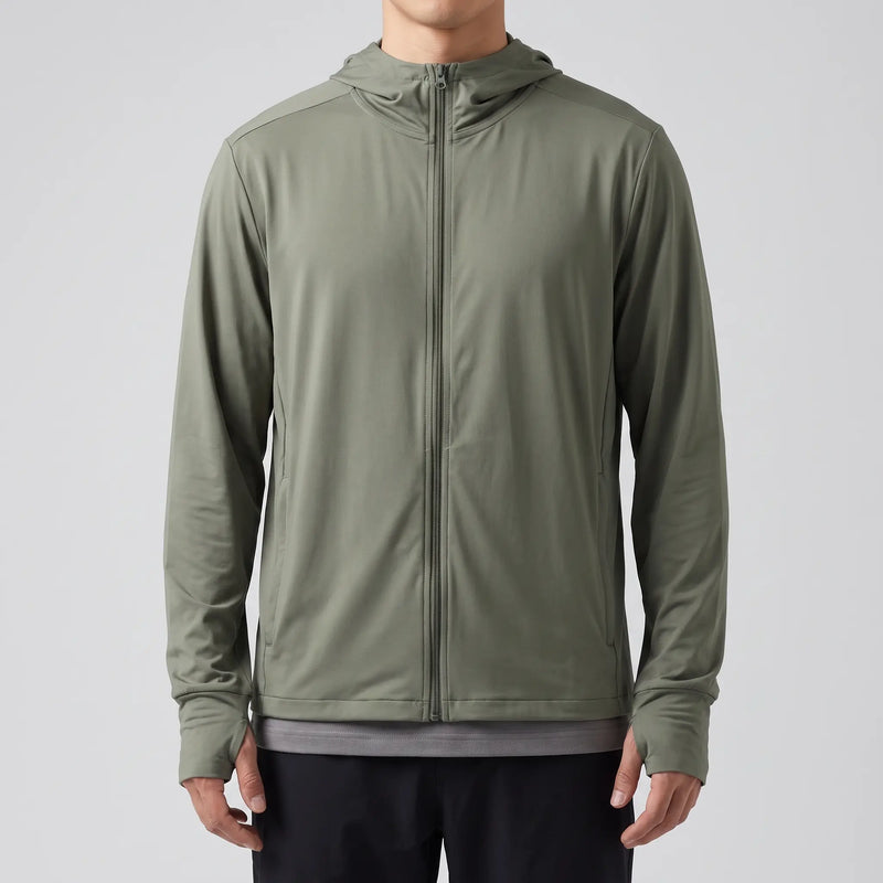 Men's Full Zip Sun Protection Hoodie with Pockets