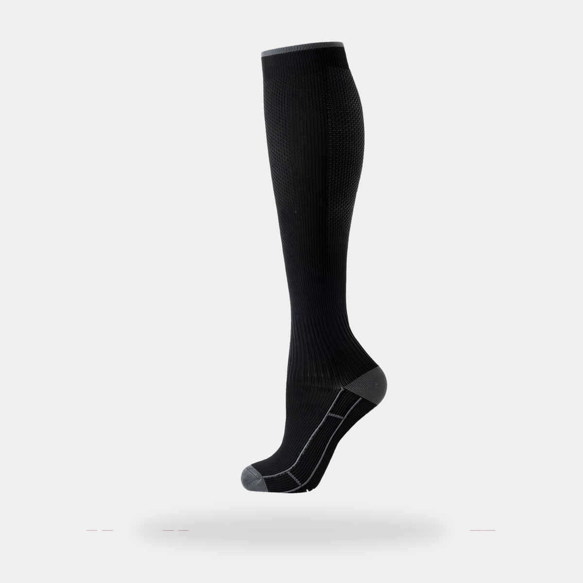 Men's Knee High Running Socks with Diamond Mesh Ventilation